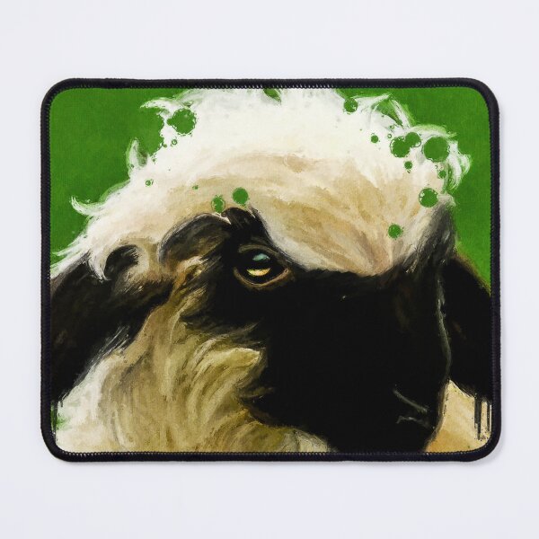 Item preview, Swiss Valais Blacknose Sheep Baby, Fluffy  Valais Blacknose Sheep Art, Cute Swiss Sheep Farm Animal Portrait, Adorable Swiss Valais Blacknose Sheep  designed and sold by Paintcorner.