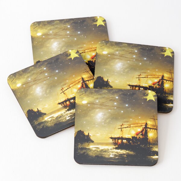 Item preview, Starry night on the sea  designed and sold by fizzribbit.