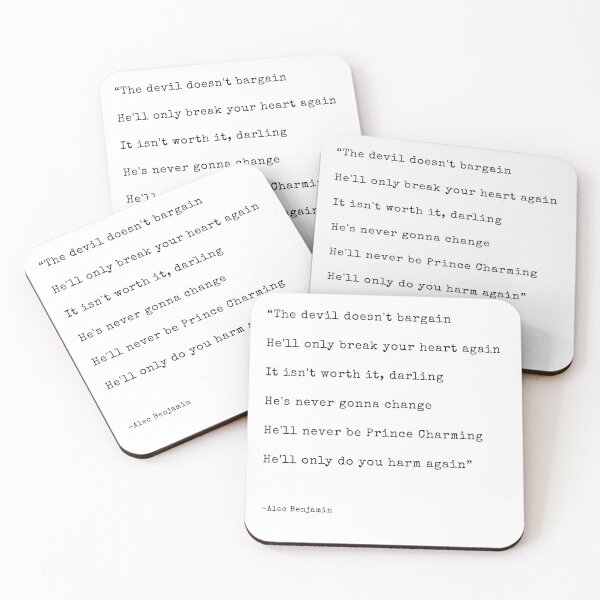 Item preview, Devil Doesn't Bargain - Alec Benjamin designed and sold by annaspoljar.