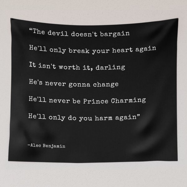 Item preview, Copy of Devil Doesn't Bargain - Alec Benjamin designed and sold by annaspoljar.