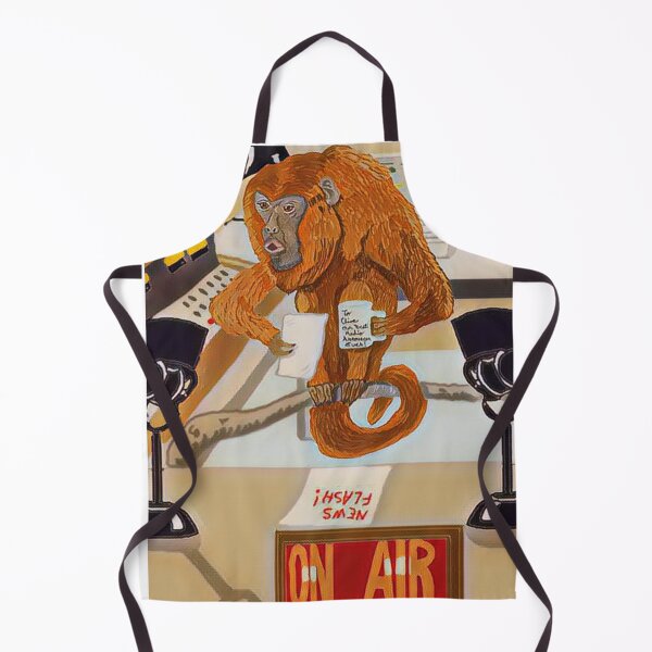 Item preview, Clyde The Howler Monkey Radio Announcer designed and sold by pinkyjainpan.