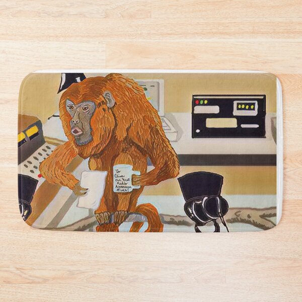 Item preview, Clyde The Howler Monkey Radio Announcer designed and sold by pinkyjainpan.
