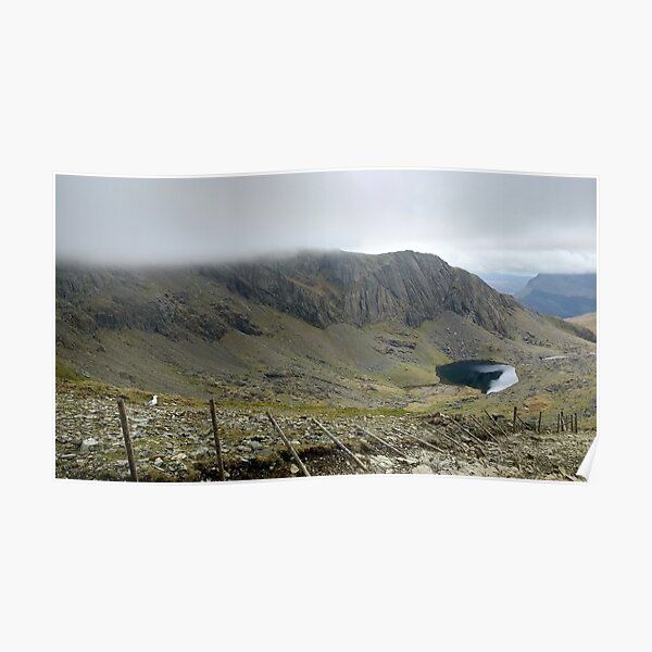 Climbing Snowdon Poster