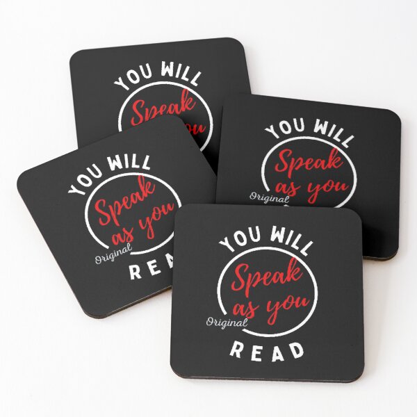 Item preview, You Will Speak As You Read The Best Teacher Red Design designed and sold by BestTeacher.