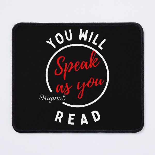 Item preview, You Will Speak As You Read The Best Teacher Red Design designed and sold by BestTeacher.