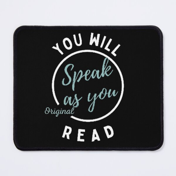Item preview, You Will Speak As You Read The Best Teacher Pastel Blue Design designed and sold by BestTeacher.