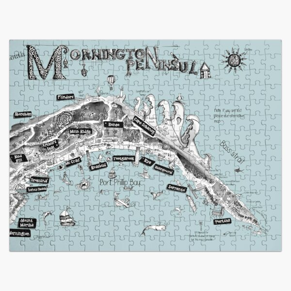 Mornington Peninsula map Jigsaw Puzzle