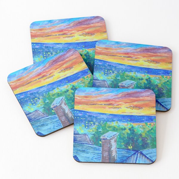 Item preview, Sunset over Cayuga Lake designed and sold by Anna Effenberger Art.