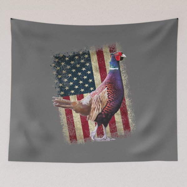 Item preview, Pheasant Hunting, American Flag Ringneck Pheasant Design designed and sold by LifeCrush.