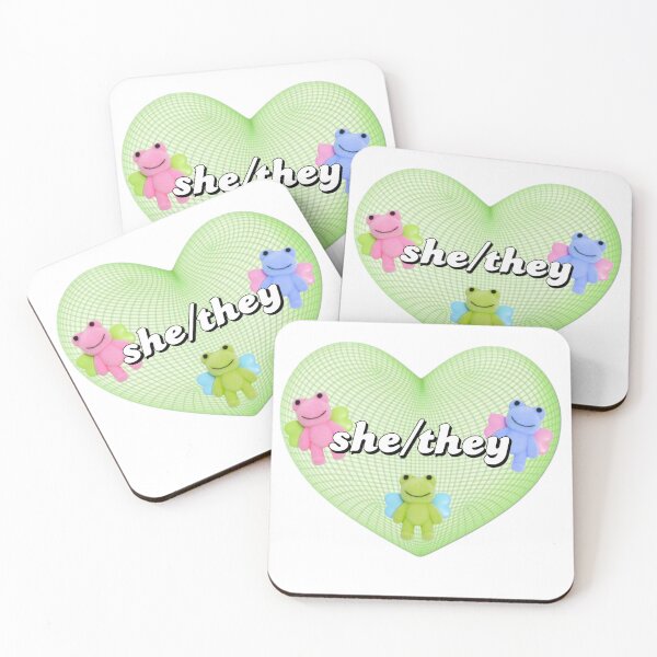 Item preview, she/they pronouns designed and sold by hgrasel.