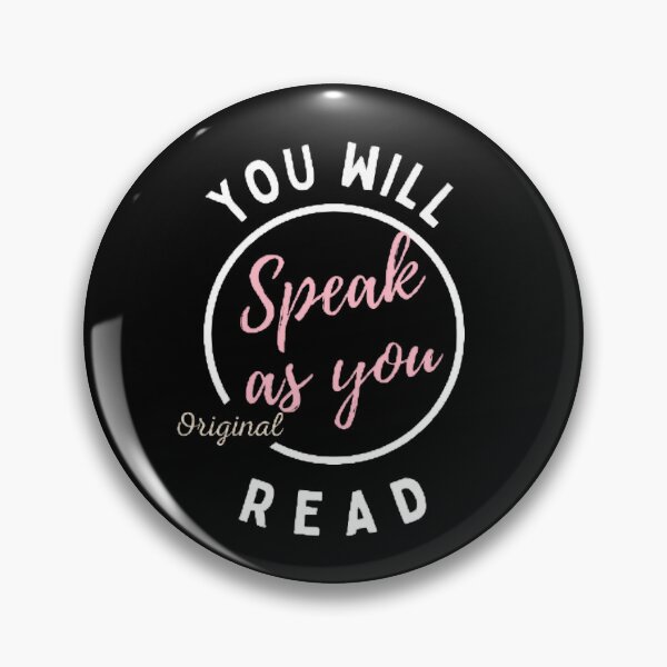 Item preview, You Will Speak As You Read The Best Teacher Pastel Pink Design designed and sold by BestTeacher.
