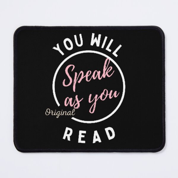 Item preview, You Will Speak As You Read The Best Teacher Pastel Pink Design designed and sold by BestTeacher.