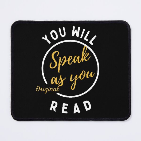 Item preview, You Will Speak As You Read The Best Teacher Yellow Design designed and sold by BestTeacher.