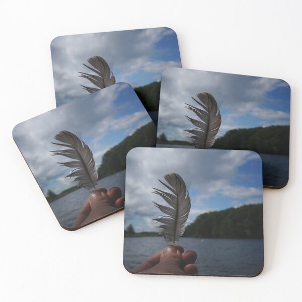 Item preview, Holding Up a Feather at the Lake designed and sold by Nalinne Jones.