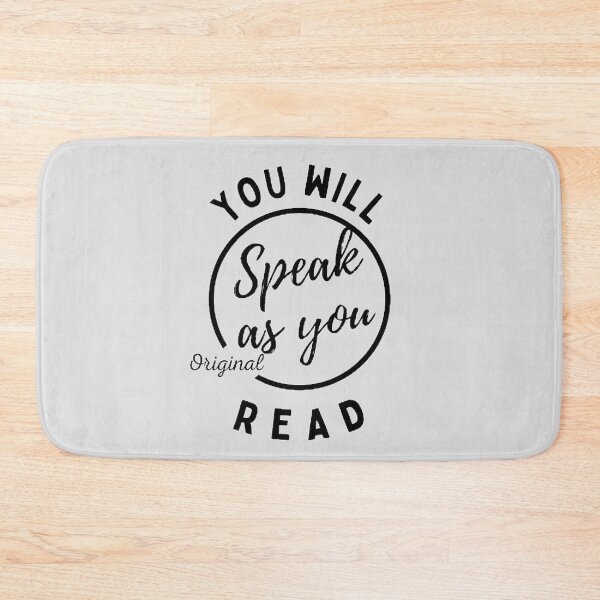 Item preview, You Will Speak As You Read The Best Teacher Black Design designed and sold by BestTeacher.