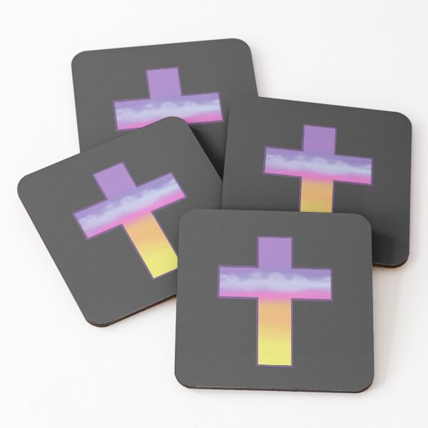 Item preview, Pastel Sunrise Christan Jesus Cross designed and sold by DigitalPie.