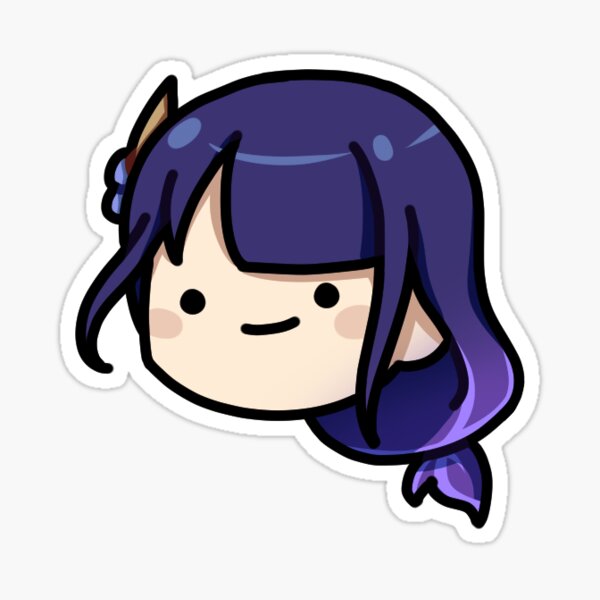 Pegatina «Impacto de Raiden Shogun Genshin» de Numuik | Redbubble