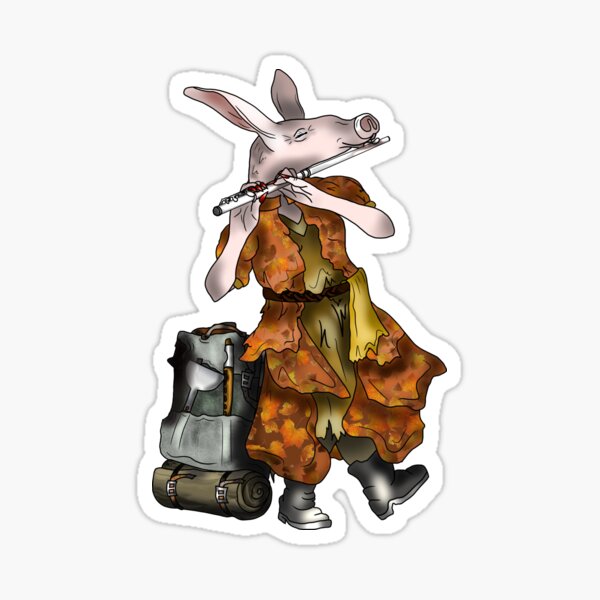 Item preview, Aardvark flute player designed and sold by CuisineCat.