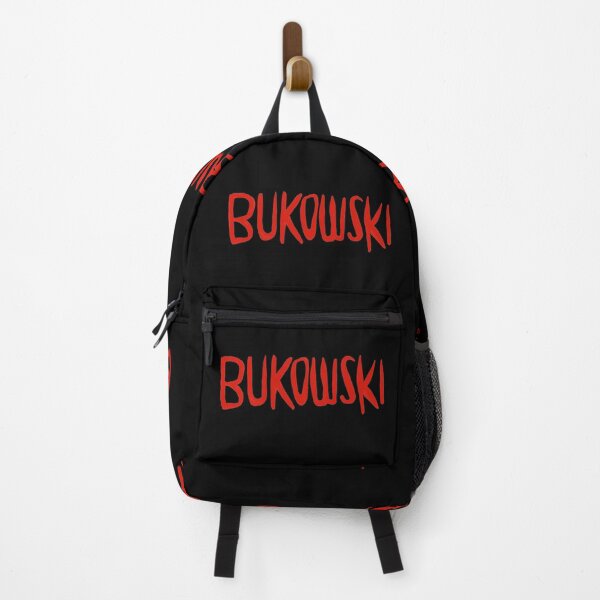 Item preview, Writer Name: Bukowski, red handwritten font, Charles Bukowski designed and sold by badlydrawnbabe.