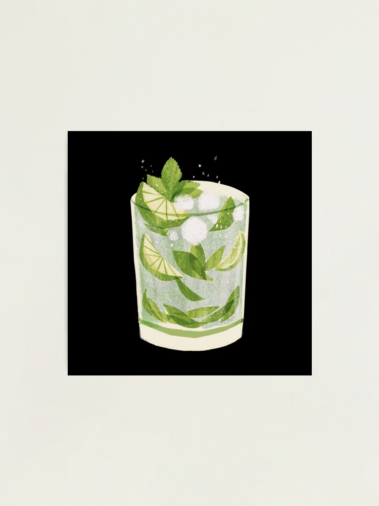 Mint Mojito Cocktail in Glass Photographic Print for Sale by