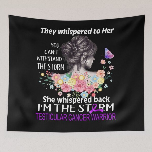 Item preview, Testicular Cancer Warrior I'm The Storm Testicular Cancer Awareness designed and sold by Hatjar.