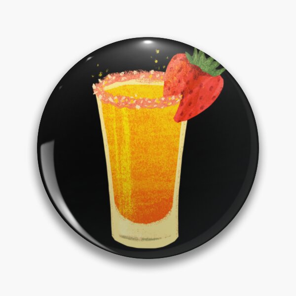 Item preview, Orange Stawberry Margarita, Orange Stawberry Daiquiri, Orange Strawberry Cocktail in Glass designed and sold by antevasinart.