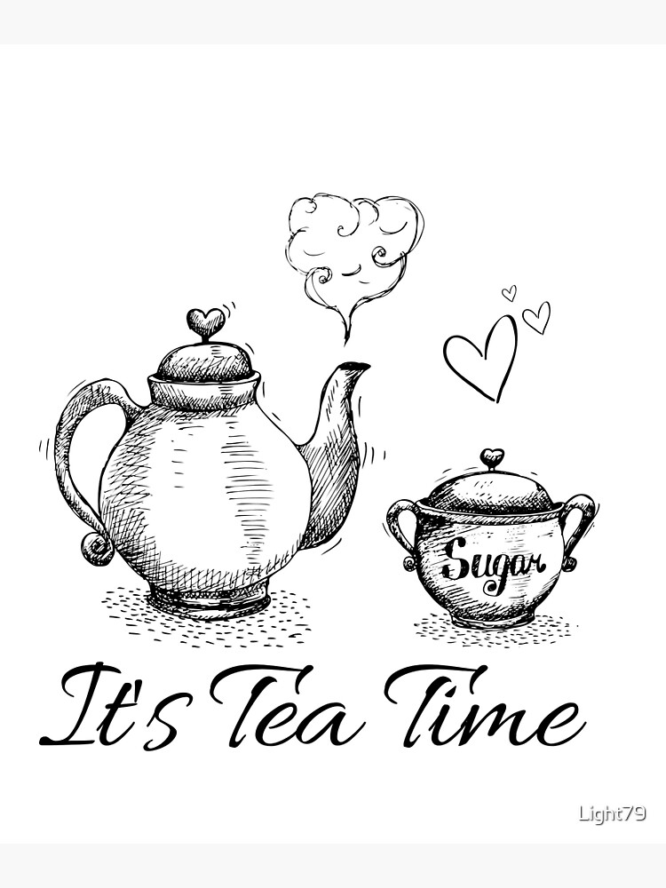 Tea Time Chart Art Print Poster Graphics