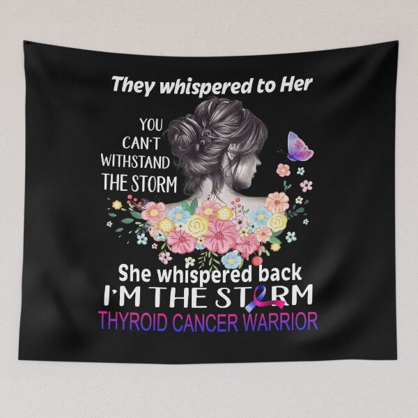 Item preview, Thyroid Cancer Warrior I'm The Storm Thyroid Cancer Awareness designed and sold by Hatjar.
