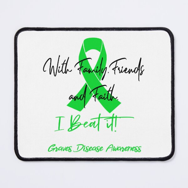 Item preview, Graves Disease Warrior - With Family, Friends, and Faith - I BEAT IT! designed and sold by Robbsyn.