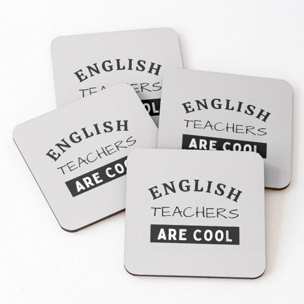 Item preview, English Teachers Are Cool The Best Teacher Black Design designed and sold by BestTeacher.
