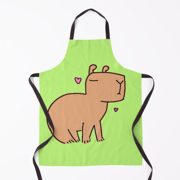 Aperçu de l'œuvre Critter Capybara vert lime créée et vendue par FlippinTurtles.