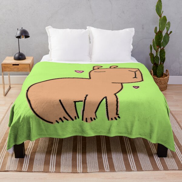 Aperçu de l'œuvre Critter Capybara vert lime créée et vendue par FlippinTurtles.