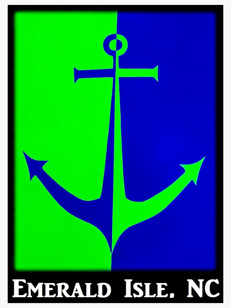 "Emerald Isle Anchor" Sticker by barryknauff Redbubble
