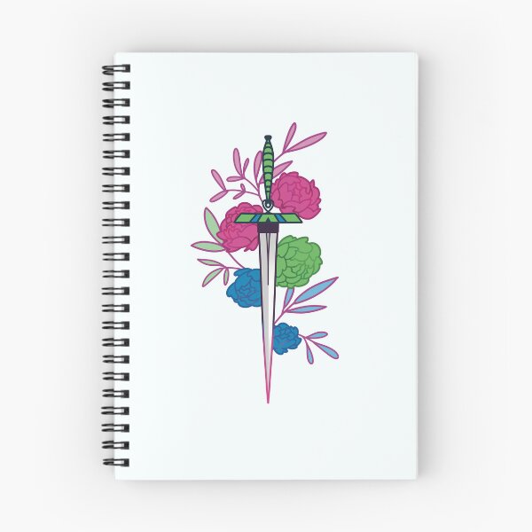 Item preview, floral polysexual sword • subtle pride flag designed and sold by sunfloras.