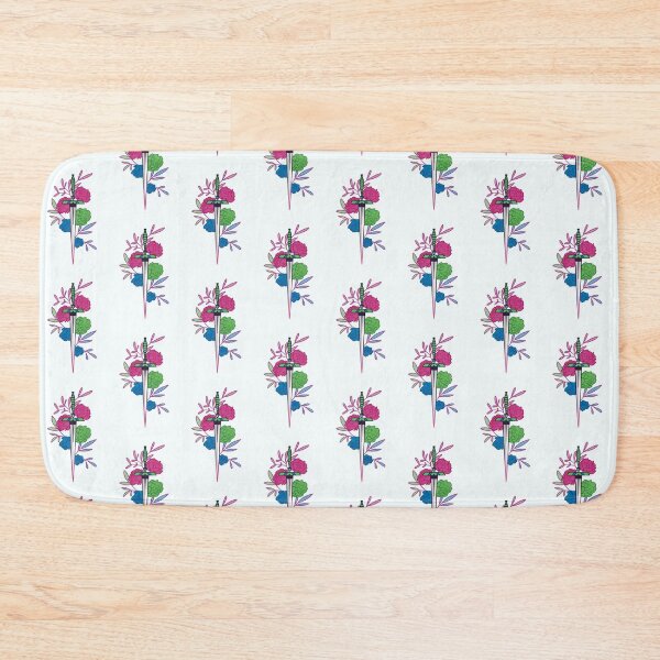 Item preview, floral polysexual sword • subtle pride flag designed and sold by sunfloras.