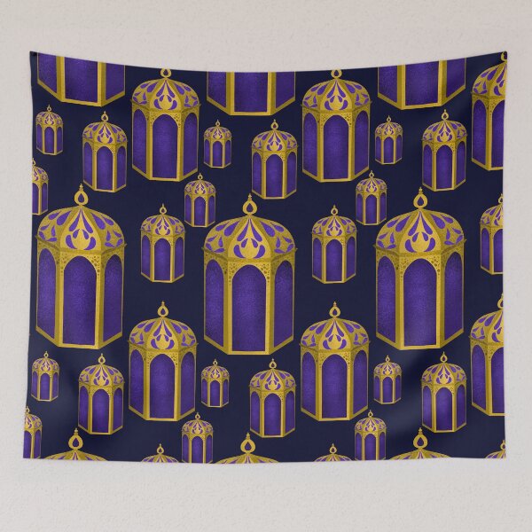 Item preview, Gold lantern pattern  designed and sold by Nadia Arsky.