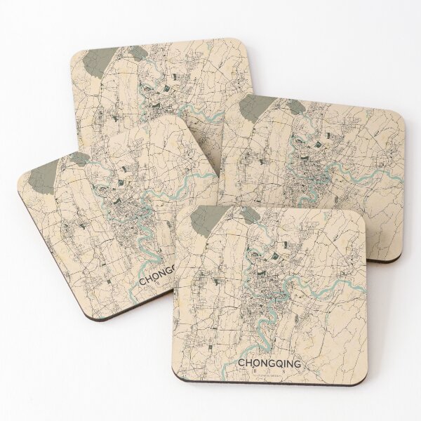 Item preview, Chongqing City Map of China - Vintage designed and sold by deMAP.