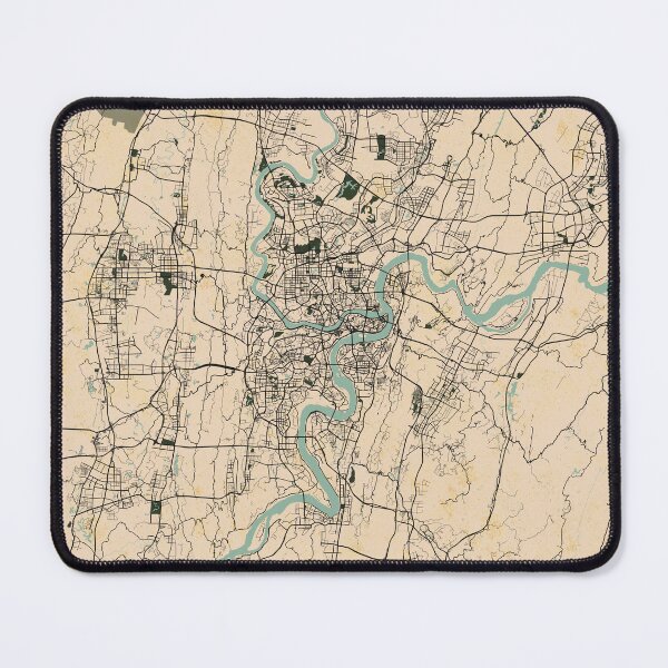 Item preview, Chongqing City Map of China - Vintage designed and sold by deMAP.