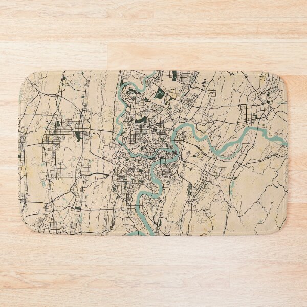 Item preview, Chongqing City Map of China - Vintage designed and sold by deMAP.