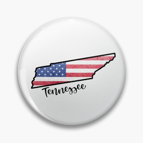Artikelvorschau, Tennessee State Outline mit patriotischer USA-Flagge entworfen und verkauft von Gsallicat.