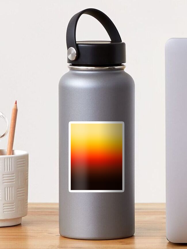 Yellow Gradient Aesthetic Sunshine Water Bottle by trajeado14