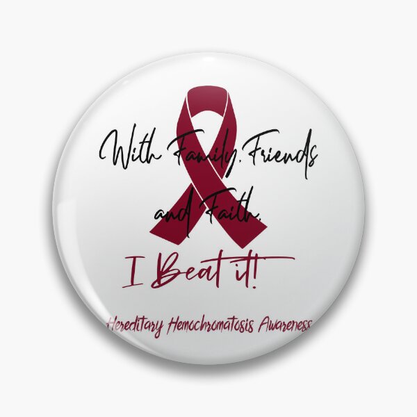 Item preview, Hereditary Hemochromatosis Warrior - With Family, Friends, and Faith - I BEAT IT! designed and sold by Robbsyn.