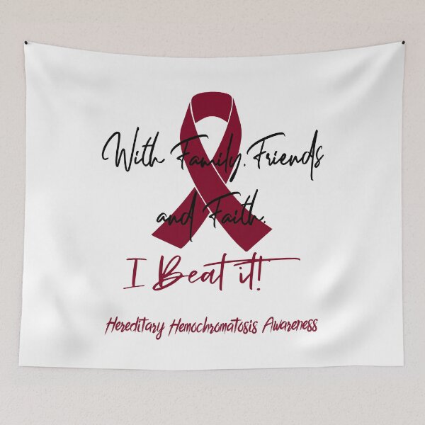 Item preview, Hereditary Hemochromatosis Warrior - With Family, Friends, and Faith - I BEAT IT! designed and sold by Robbsyn.