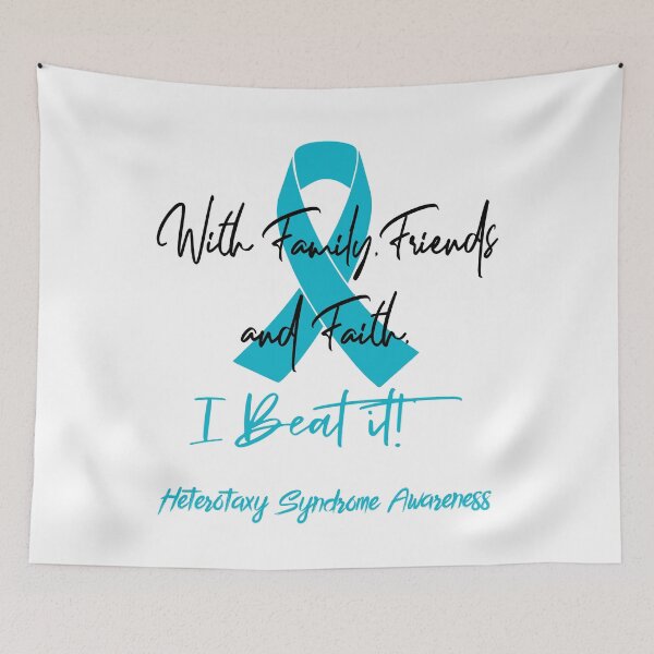 Item preview, Heterotaxy Syndrome Warrior - With Family, Friends, and Faith - I BEAT IT! designed and sold by Robbsyn.