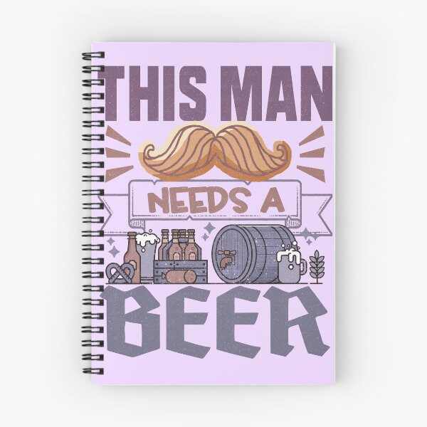 Item preview, This man needs a beer Funny Quote designed and sold by VichallanStudio.