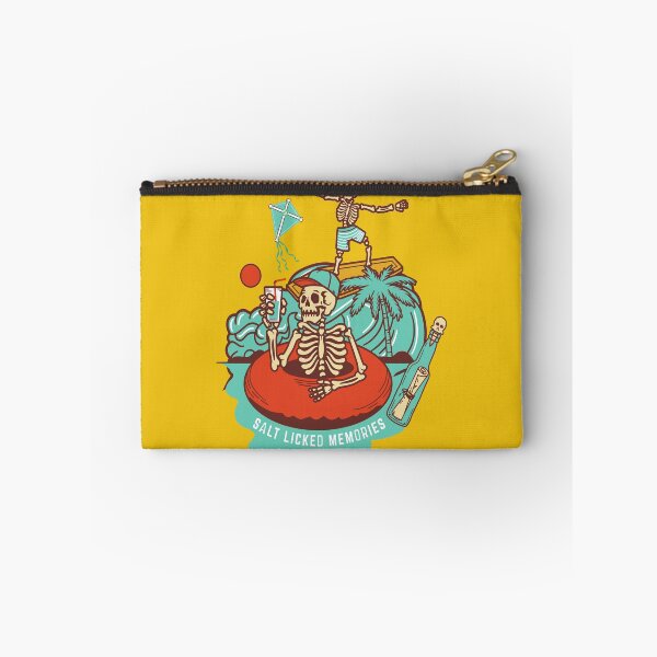 Item preview, Funny Skeleton Surfing and Chilling On Beach Salt Licked Memories Gifts  designed and sold by othmane99.