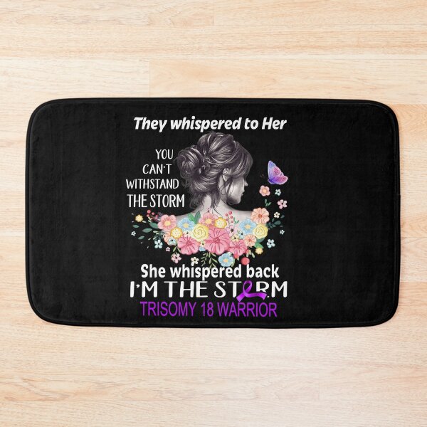 Item preview, Trisomy 18 Warrior I'm The Storm Trisomy 18 Awareness designed and sold by Hatjar.