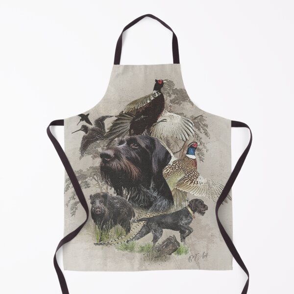 Item preview, German Wirehaired Pointer,Continental pointing dog designed and sold by TammyHunterArt.