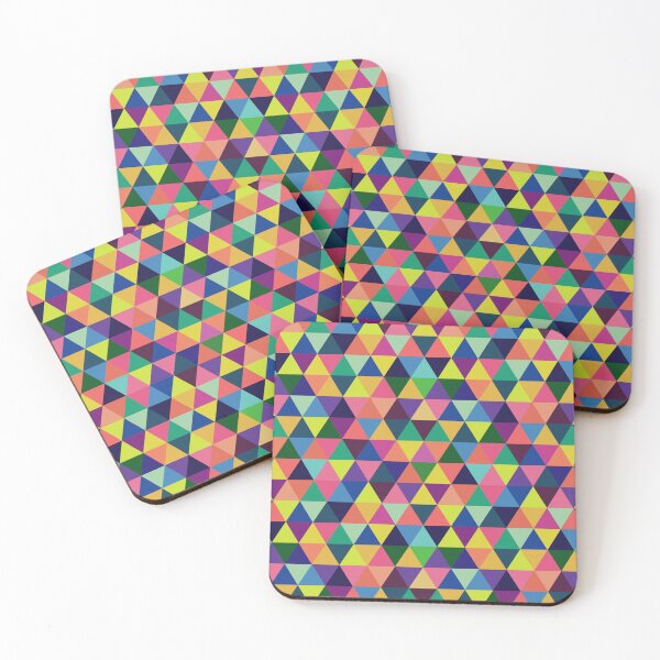 Item preview, Abstract geometric multicolor triangles designed and sold by cutecrazytshirt.