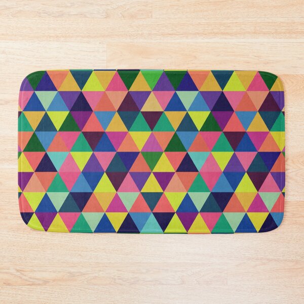 Item preview, Abstract geometric multicolor triangles designed and sold by cutecrazytshirt.